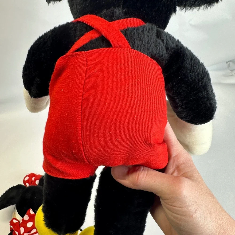 Vintage Disney Mickey and Minnie Mouse Plush‎ Stuffed Animal Set 16 Inch Taiwan